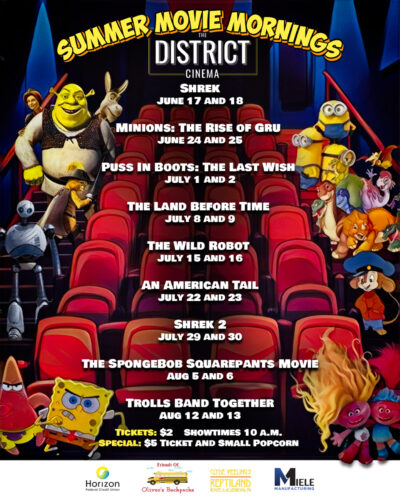 District Cinema unveils Summer Movie Mornings lineup